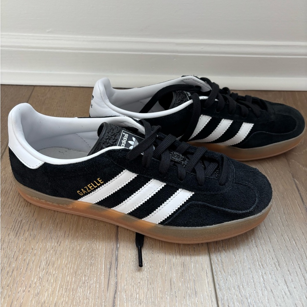 Adidas Gazelle Black and White Sneakers